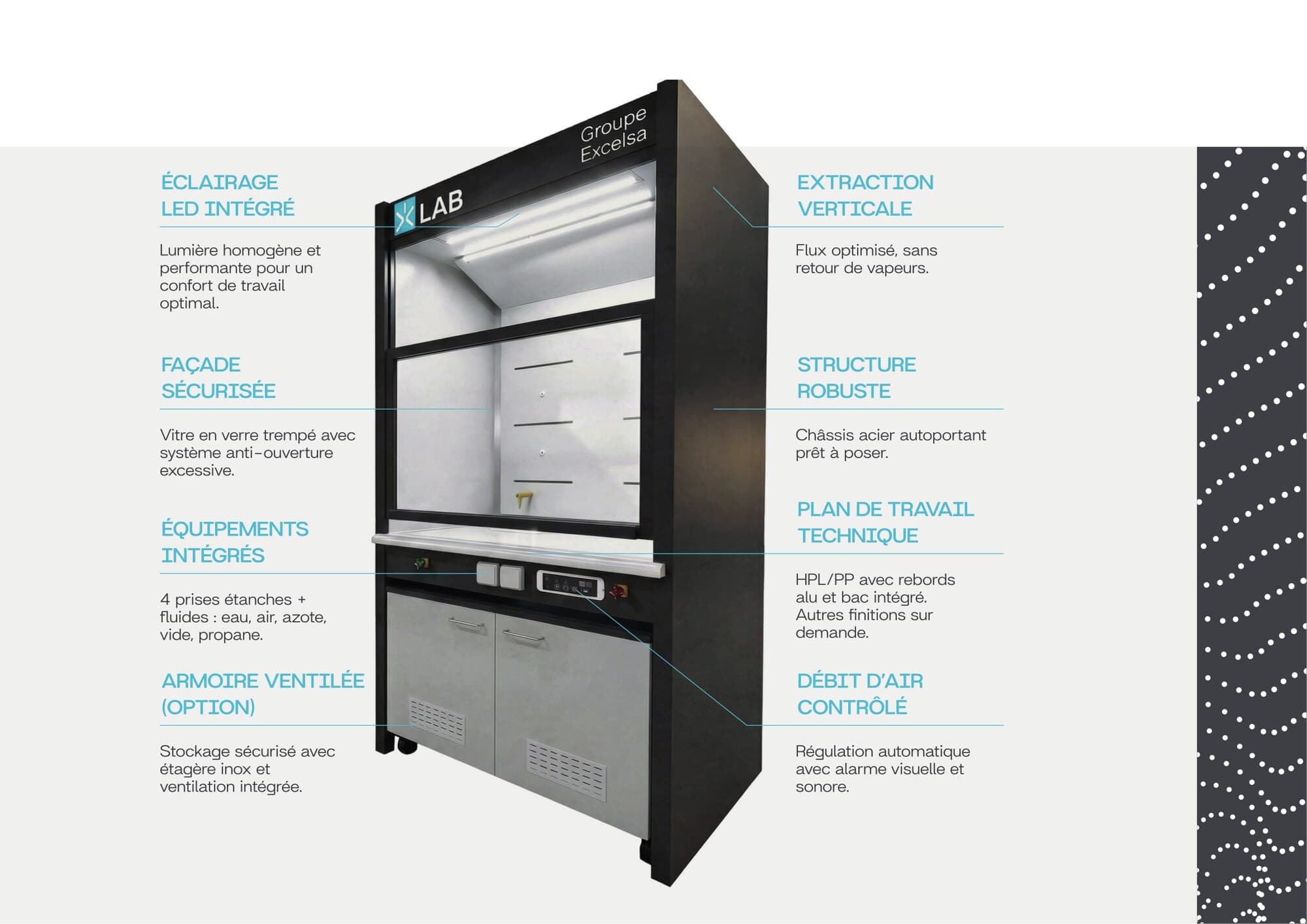 Caissons et rangements XLAB — page produits officielle