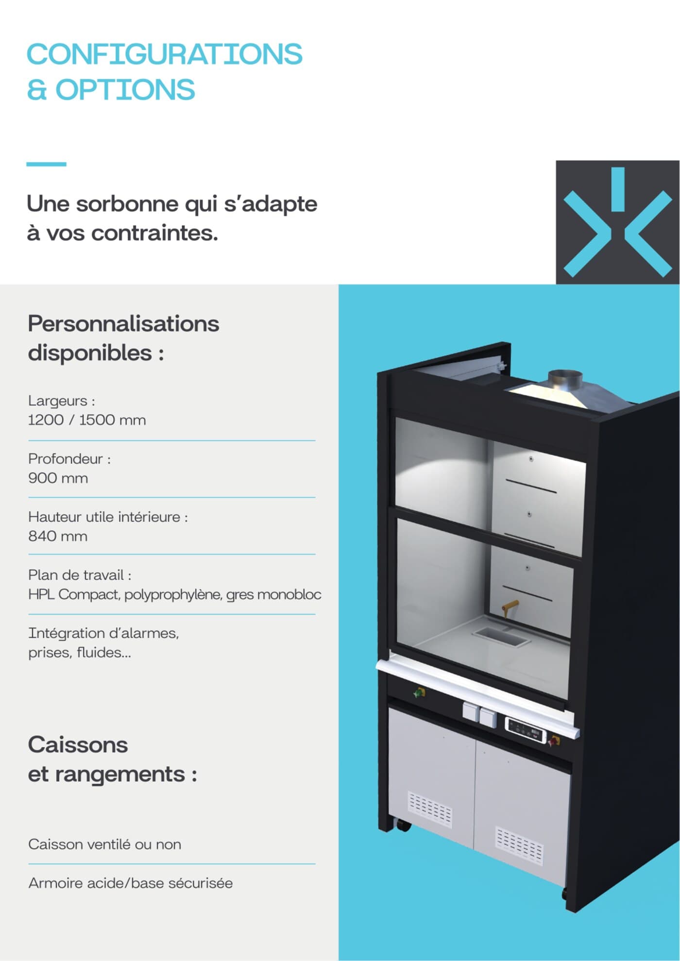 Sorbonne XLAB — différentes configurations