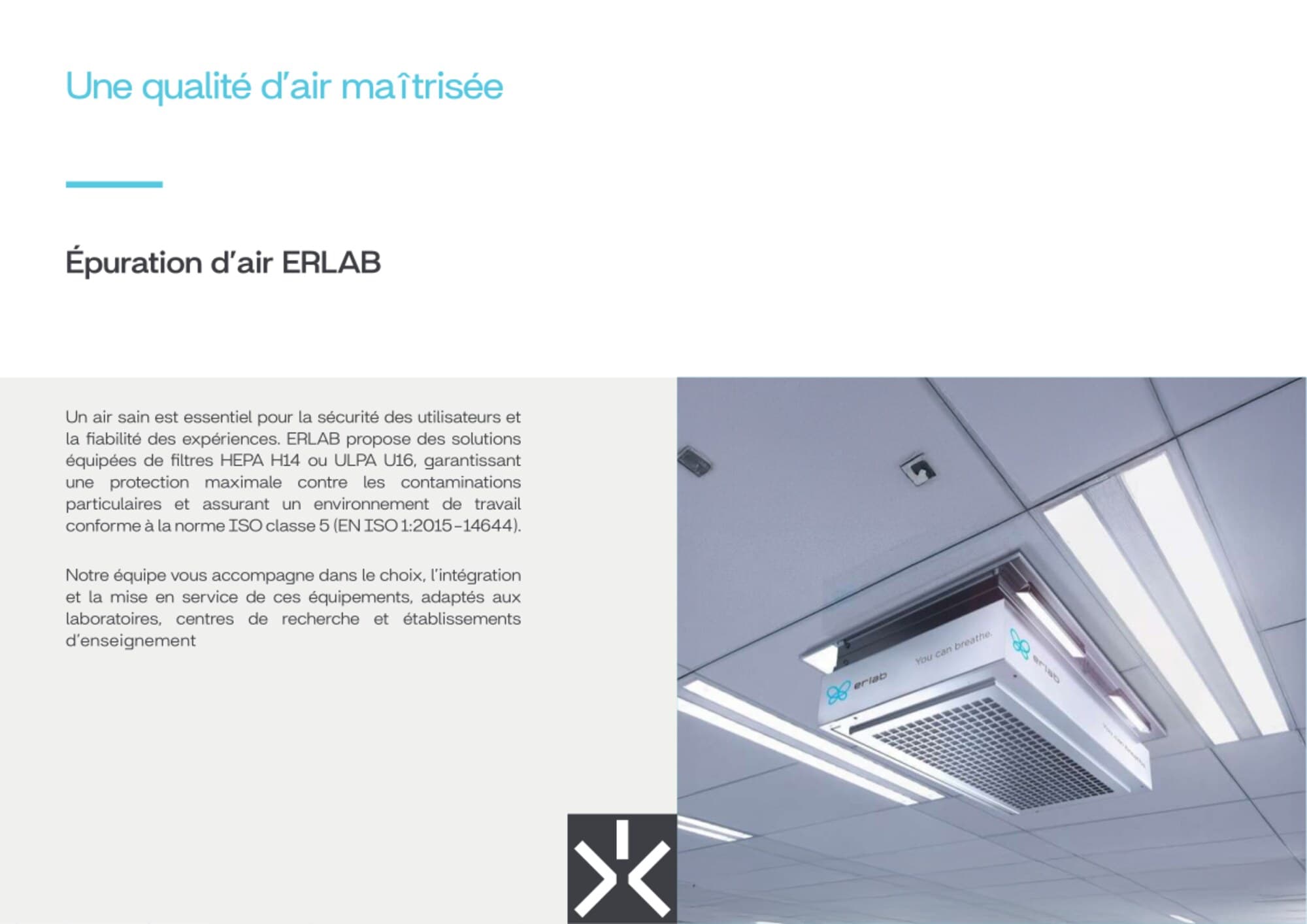 Épuration d'air ERLAB.